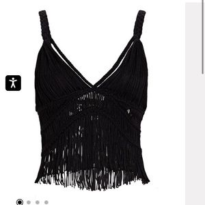 Jonathan Simkhai Claudette Macramé Bralette Top